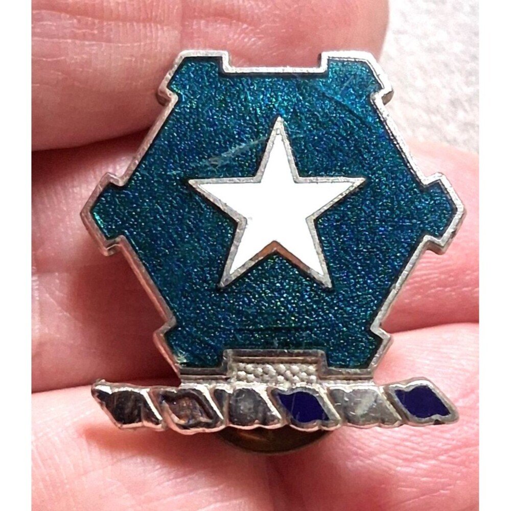 Vintage 36th Infantry Regiment Unit Insignia Army Enamel Star